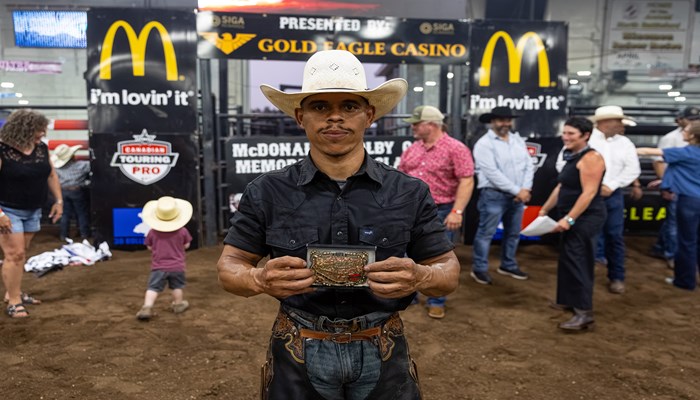 Gilmar Santana Wins Canadian Touring Pro Division’s McDonald’s Colby Cave Memorial PBR Classic to Tighten Grasp on No. 2 Rank in the National Standings